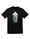 Happy Hanukkah Latte Cup Adult Dark T-Shirt-Mens T-Shirt-TooLoud-Black-Small-Davson Sales