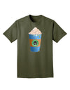 Happy Hanukkah Latte Cup Adult Dark T-Shirt-Mens T-Shirt-TooLoud-Military-Green-Small-Davson Sales