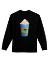 Happy Hanukkah Latte Cup Adult Long Sleeve Dark T-Shirt-TooLoud-Black-Small-Davson Sales
