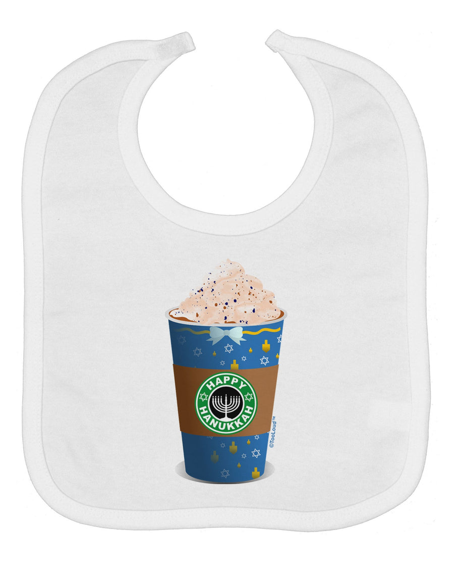 Happy Hanukkah Latte Cup Baby Bib