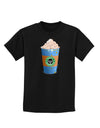 Happy Hanukkah Latte Cup Childrens Dark T-Shirt-Childrens T-Shirt-TooLoud-Black-X-Small-Davson Sales
