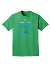 Happy Hanukkah Menorah Adult Dark T-Shirt-Mens T-Shirt-TooLoud-Kelly-Green-Small-Davson Sales