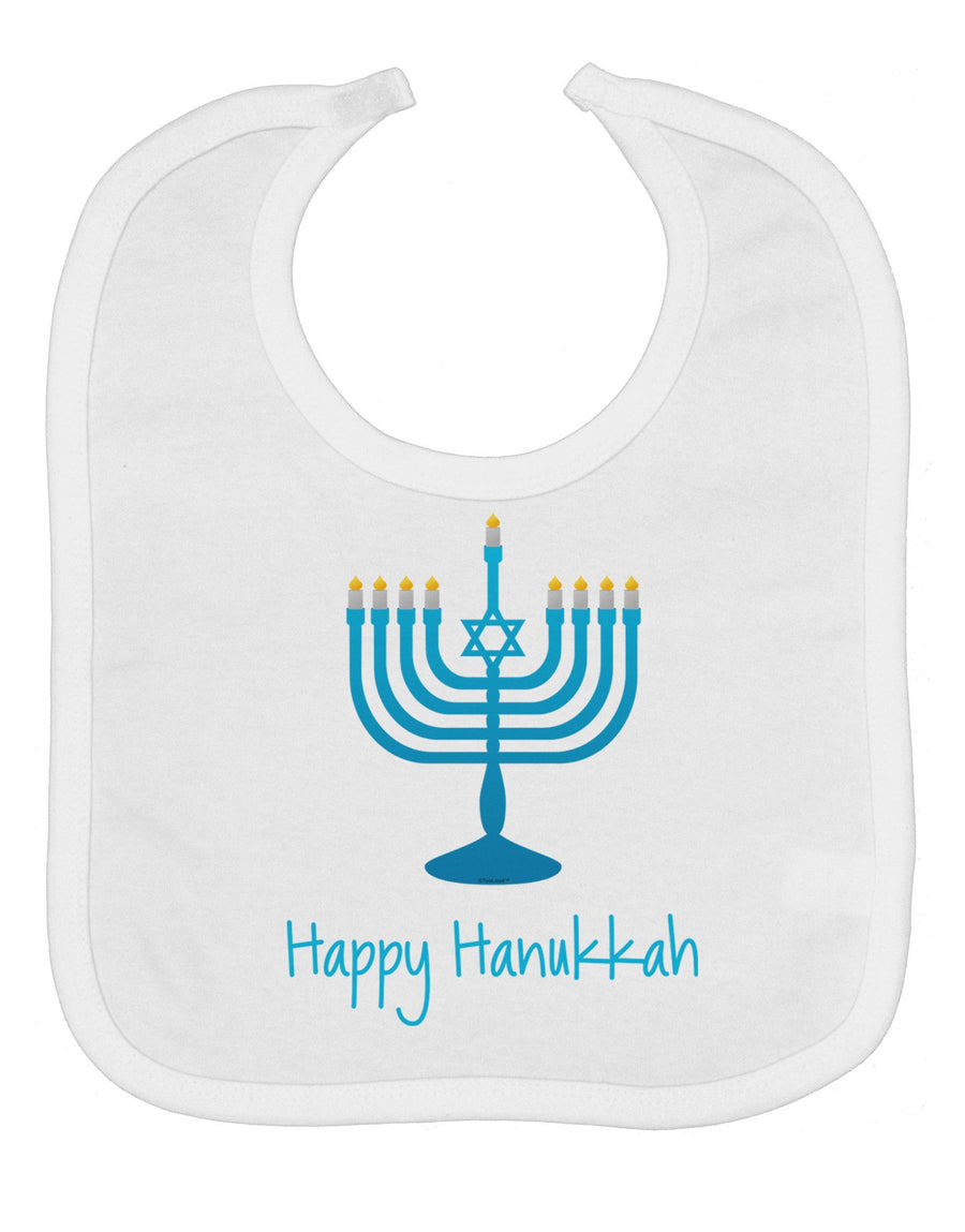 Happy Hanukkah Menorah Baby Bib