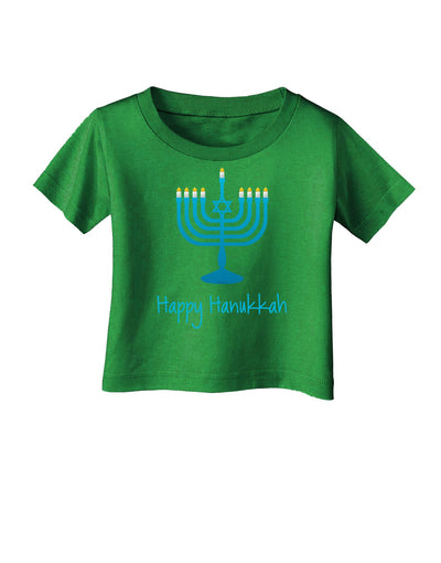 Happy Hanukkah Menorah Infant T-Shirt Dark-Infant T-Shirt-TooLoud-Royal-Blue-06-Months-Davson Sales