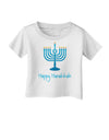 Happy Hanukkah Menorah Infant T-Shirt-Infant T-Shirt-TooLoud-White-06-Months-Davson Sales