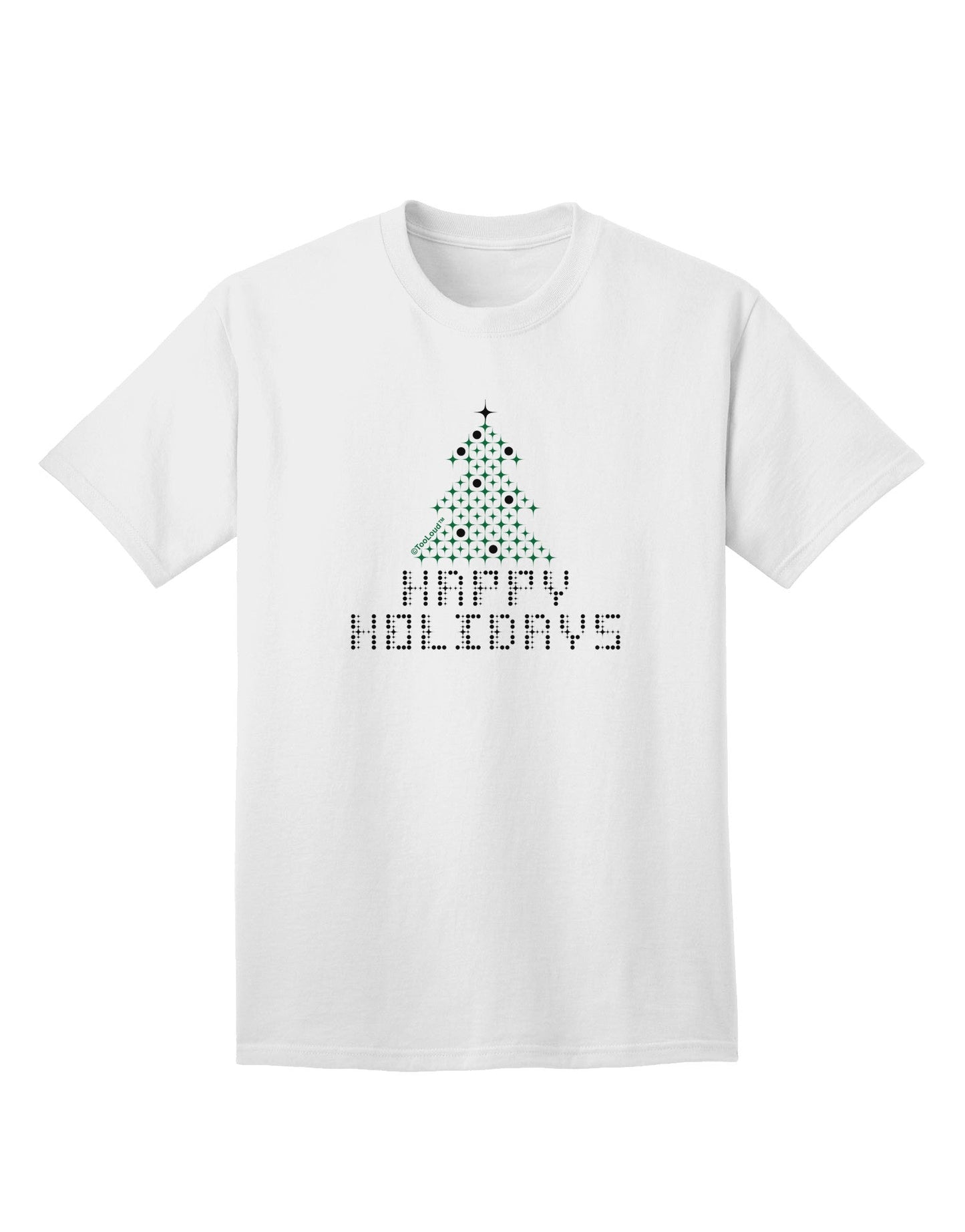 Happy Holidays Sparkles Adult T-Shirt-Mens T-Shirt-TooLoud-White-Small-Davson Sales