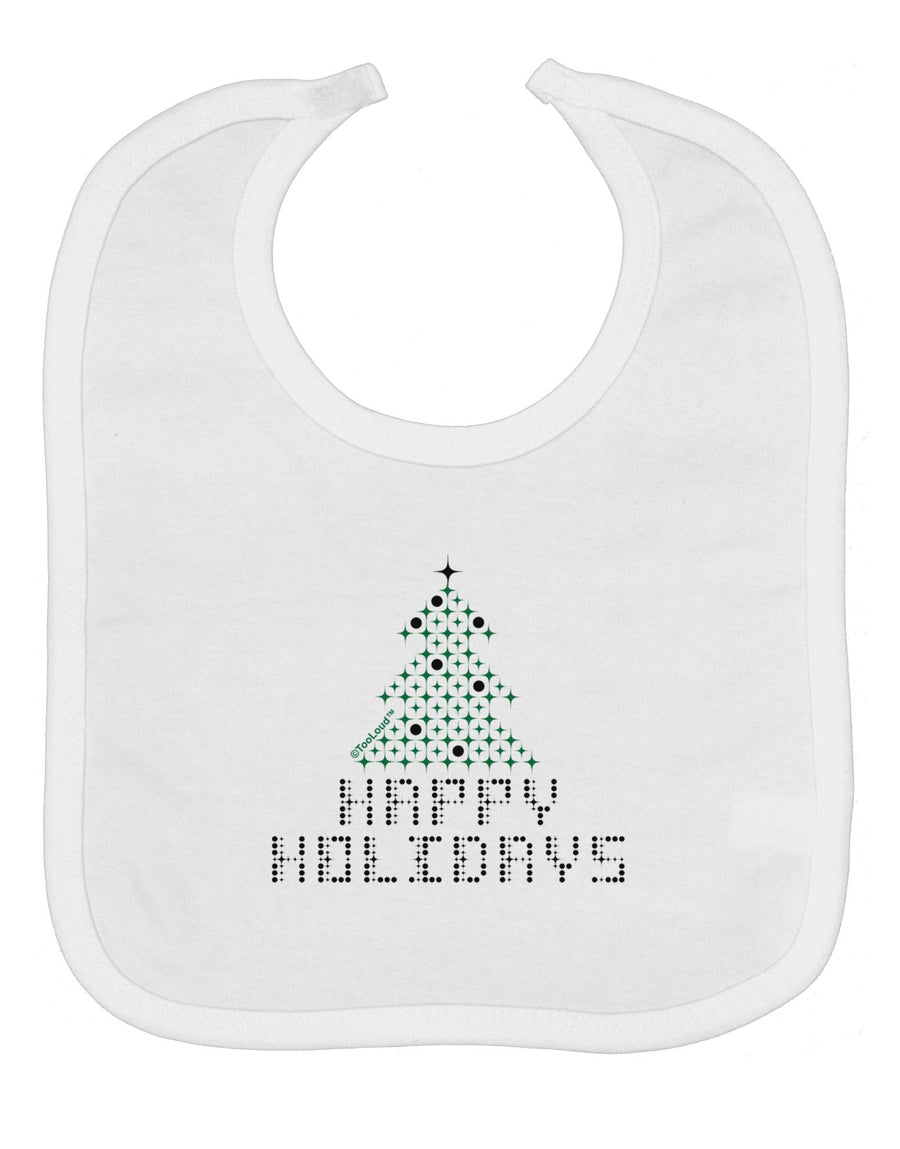 Happy Holidays Sparkles Baby Bib