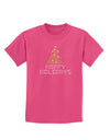 Happy Holidays Sparkles Childrens Dark T-Shirt-Childrens T-Shirt-TooLoud-Sangria-X-Small-Davson Sales