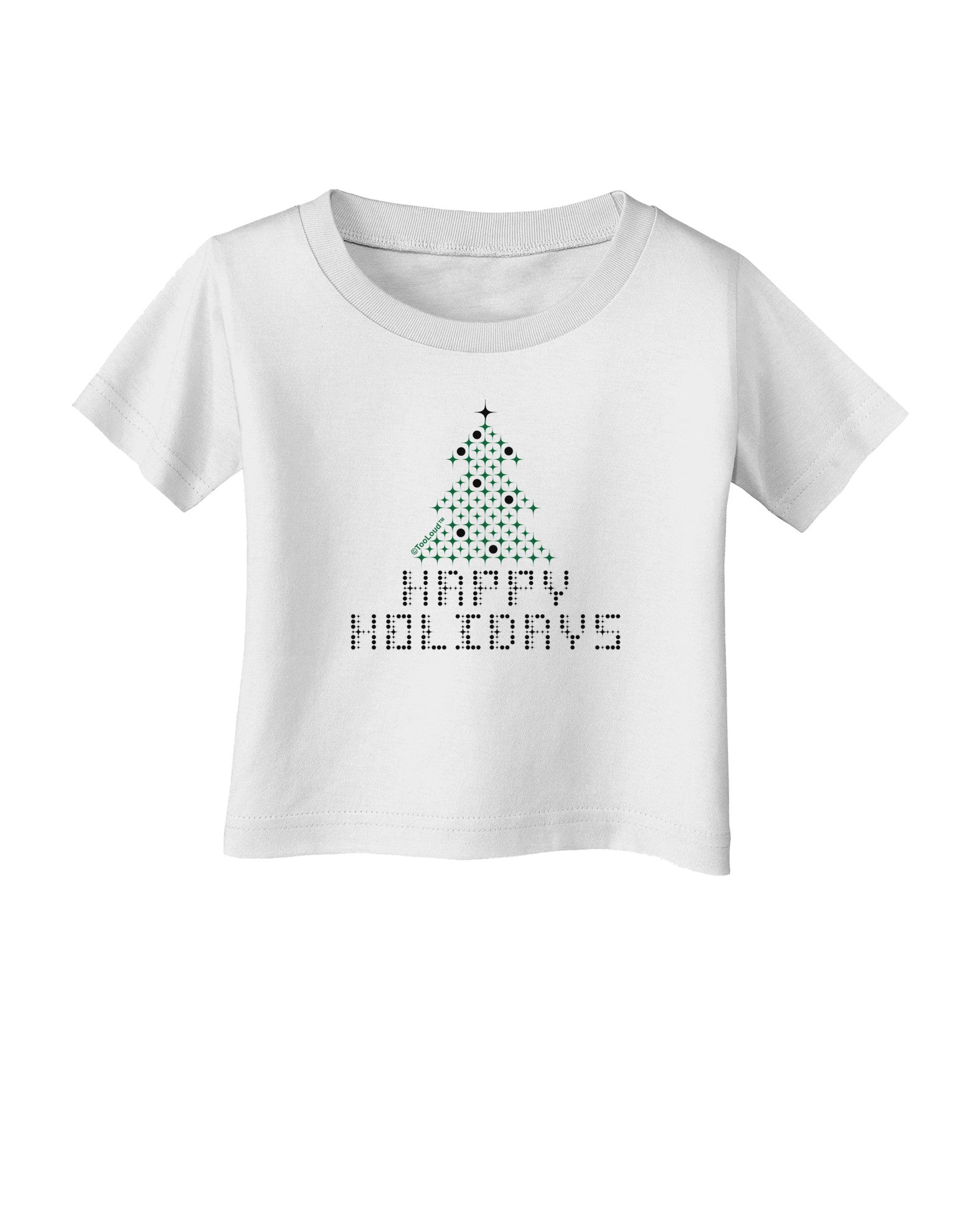Happy Holidays Sparkles Infant T-Shirt-Infant T-Shirt-TooLoud-White-06-Months-Davson Sales