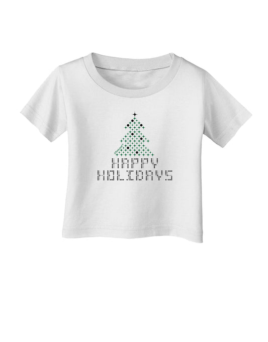 Happy Holidays Sparkles Infant T-Shirt-Infant T-Shirt-TooLoud-White-06-Months-Davson Sales