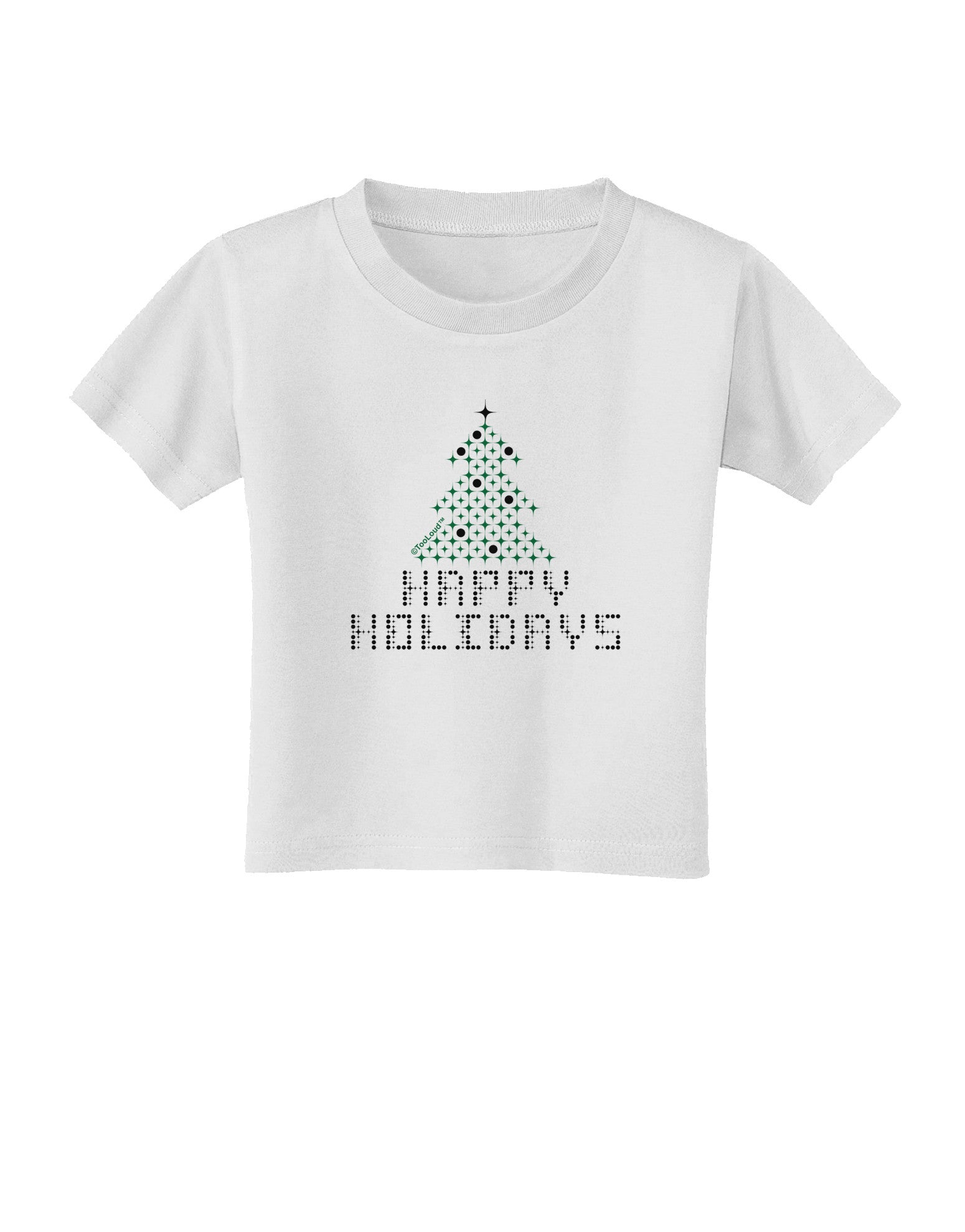 Happy Holidays Sparkles Toddler T-Shirt-Toddler T-Shirt-TooLoud-White-2T-Davson Sales