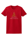 Happy Holidays Sparkles Womens Dark T-Shirt-TooLoud-Red-X-Small-Davson Sales