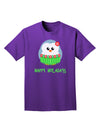 Happy Huladays Christmas Penguin - Red and Green Adult Dark T-Shirt-Mens T-Shirt-TooLoud-Purple-Small-Davson Sales