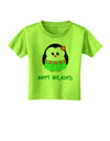 Happy Huladays Christmas Penguin - Red and Green Toddler T-Shirt-Toddler T-Shirt-TooLoud-Lime-Green-2T-Davson Sales