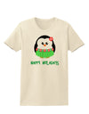 Happy Huladays Christmas Penguin - Red and Green Womens T-Shirt-Womens T-Shirt-TooLoud-Natural-X-Small-Davson Sales