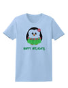 Happy Huladays Christmas Penguin - Red and Green Womens T-Shirt-Womens T-Shirt-TooLoud-Light-Blue-X-Small-Davson Sales