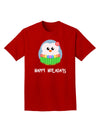 Happy Huladays Holiday Penguin - Christmas Adult Dark T-Shirt-Mens T-Shirt-TooLoud-Red-Small-Davson Sales