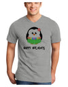 Happy Huladays Holiday Penguin - Christmas Adult V-Neck T-shirt-Mens V-Neck T-Shirt-TooLoud-HeatherGray-Small-Davson Sales