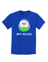 Happy Huladays Holiday Penguin - Christmas Childrens Dark T-Shirt-Childrens T-Shirt-TooLoud-Royal-Blue-X-Small-Davson Sales