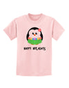 Happy Huladays Holiday Penguin - Christmas Childrens T-Shirt-Childrens T-Shirt-TooLoud-PalePink-X-Small-Davson Sales