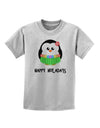 Happy Huladays Holiday Penguin - Christmas Childrens T-Shirt-Childrens T-Shirt-TooLoud-AshGray-X-Small-Davson Sales