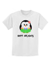 Happy Huladays Holiday Penguin - Christmas Childrens T-Shirt-Childrens T-Shirt-TooLoud-White-X-Small-Davson Sales