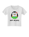 Happy Huladays Holiday Penguin - Christmas Toddler T-Shirt-Toddler T-Shirt-TooLoud-White-2T-Davson Sales