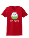 Happy Huladays Holiday Penguin - Christmas Womens Dark T-Shirt-TooLoud-Red-X-Small-Davson Sales