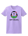 Happy Huladays Holiday Penguin - Christmas Womens T-Shirt-Womens T-Shirt-TooLoud-Lavender-X-Small-Davson Sales
