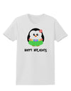 Happy Huladays Holiday Penguin - Christmas Womens T-Shirt-Womens T-Shirt-TooLoud-White-X-Small-Davson Sales