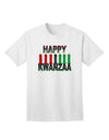 Happy Kwanzaa Candles Adult T-Shirt-Mens T-Shirt-TooLoud-White-Small-Davson Sales