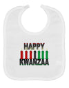 Happy Kwanzaa Candles Baby Bib