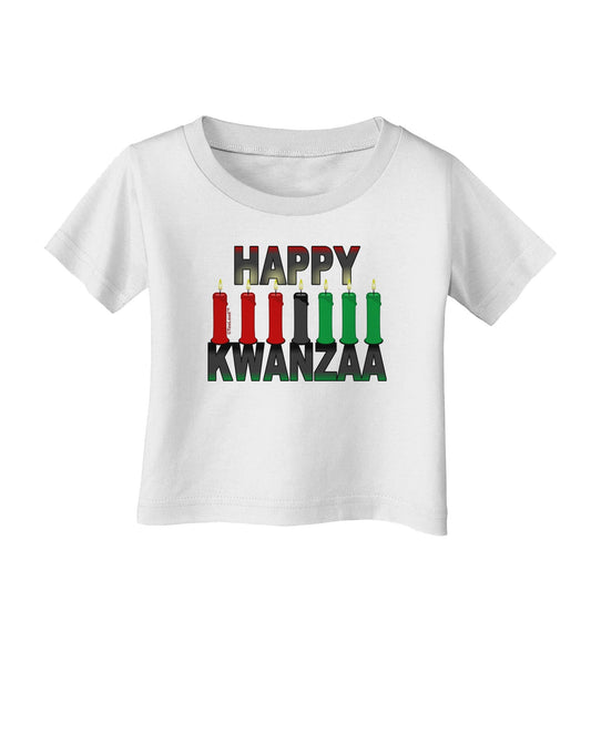 Happy Kwanzaa Candles Infant T-Shirt-Infant T-Shirt-TooLoud-White-06-Months-Davson Sales