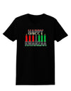Happy Kwanzaa Candles Womens Dark T-Shirt-Womens T-Shirt-TooLoud-Black-X-Small-Davson Sales