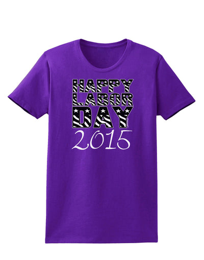 Happy Labor Day 2015 Womens Dark T-Shirt-TooLoud-Purple-X-Small-Davson Sales