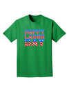 Happy Labor Day ColorText Adult Dark T-Shirt-Mens T-Shirt-TooLoud-Kelly-Green-Small-Davson Sales