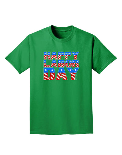 Happy Labor Day ColorText Adult Dark T-Shirt-Mens T-Shirt-TooLoud-Kelly-Green-Small-Davson Sales