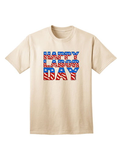 Happy Labor Day ColorText Adult T-Shirt-Mens T-Shirt-TooLoud-Natural-Small-Davson Sales