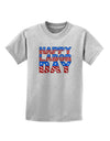 Happy Labor Day ColorText Childrens T-Shirt-Childrens T-Shirt-TooLoud-AshGray-X-Small-Davson Sales