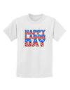 Happy Labor Day ColorText Childrens T-Shirt-Childrens T-Shirt-TooLoud-White-X-Small-Davson Sales