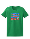 Happy Labor Day ColorText Womens Dark T-Shirt-TooLoud-Kelly-Green-X-Small-Davson Sales