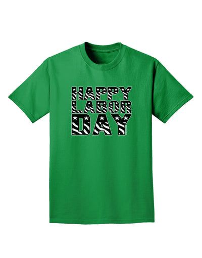 Happy Labor Day Text Adult Dark T-Shirt-Mens T-Shirt-TooLoud-Kelly-Green-Small-Davson Sales