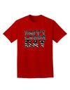 Happy Labor Day Text Adult Dark T-Shirt-Mens T-Shirt-TooLoud-Red-Small-Davson Sales