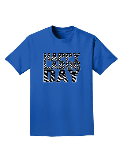 Happy Labor Day Text Adult Dark T-Shirt-Mens T-Shirt-TooLoud-Royal-Blue-Small-Davson Sales