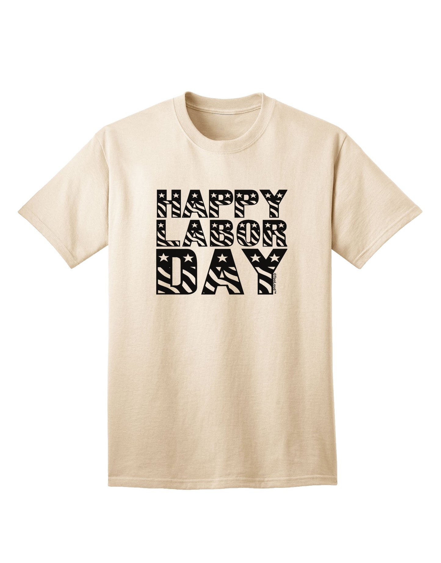 Happy Labor Day Text Adult T-Shirt-Mens T-Shirt-TooLoud-Natural-Small-Davson Sales