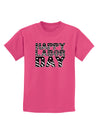 Happy Labor Day Text Childrens Dark T-Shirt-Childrens T-Shirt-TooLoud-Sangria-X-Small-Davson Sales