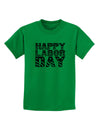 Happy Labor Day Text Childrens T-Shirt-Childrens T-Shirt-TooLoud-Kelly-Green-X-Small-Davson Sales