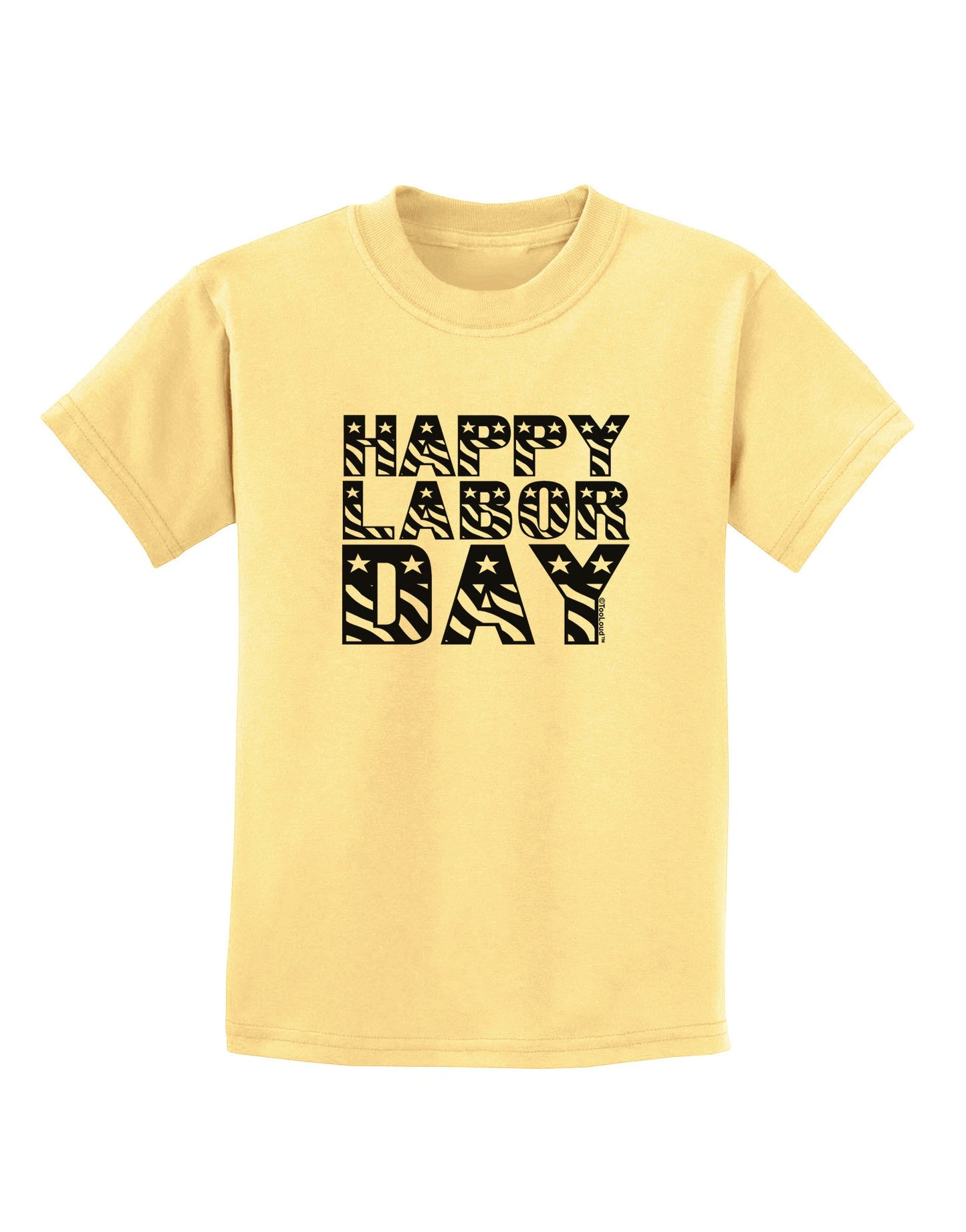 Happy Labor Day Text Childrens T-Shirt-Childrens T-Shirt-TooLoud-Daffodil-Yellow-X-Small-Davson Sales