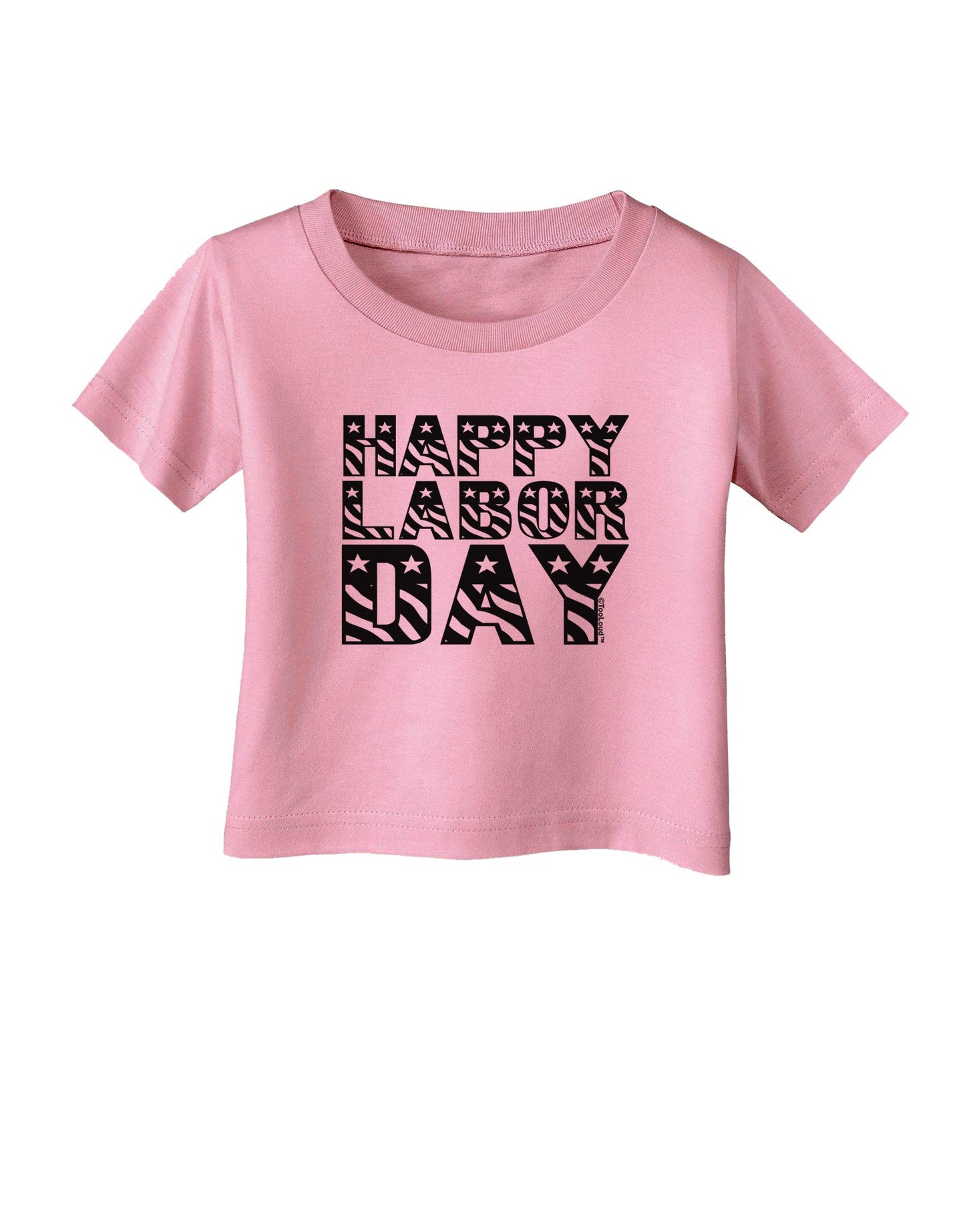Happy Labor Day Text Infant T-Shirt-Infant T-Shirt-TooLoud-Candy-Pink-06-Months-Davson Sales