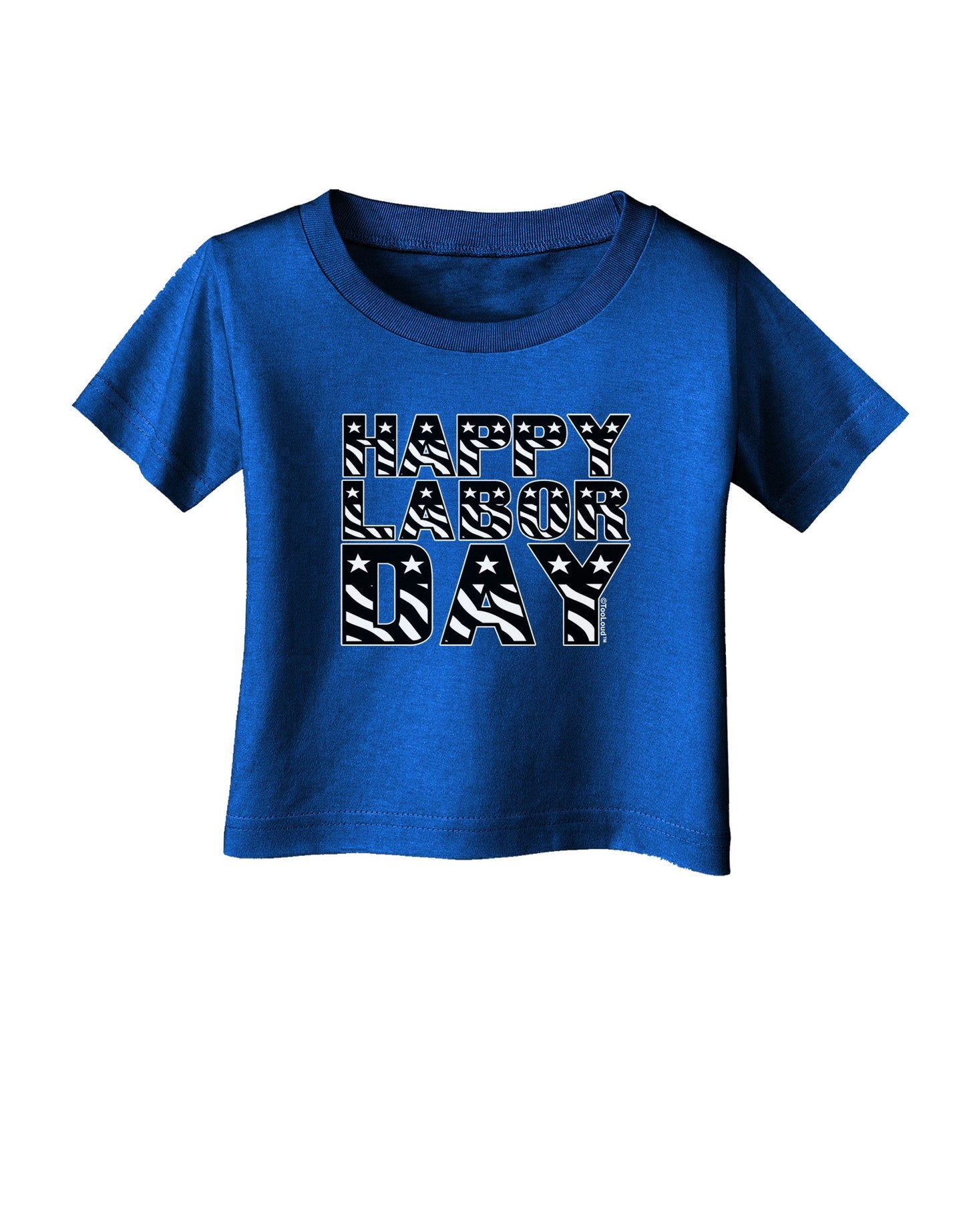 Happy Labor Day Text Infant T-Shirt Dark-Infant T-Shirt-TooLoud-Royal-Blue-06-Months-Davson Sales